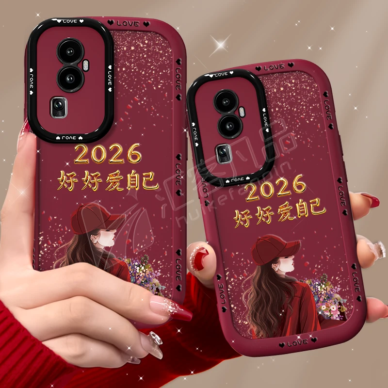 汇客凡品【OPPOReno10】捧花爱自己2026泡芙壳新款泡芙手机壳