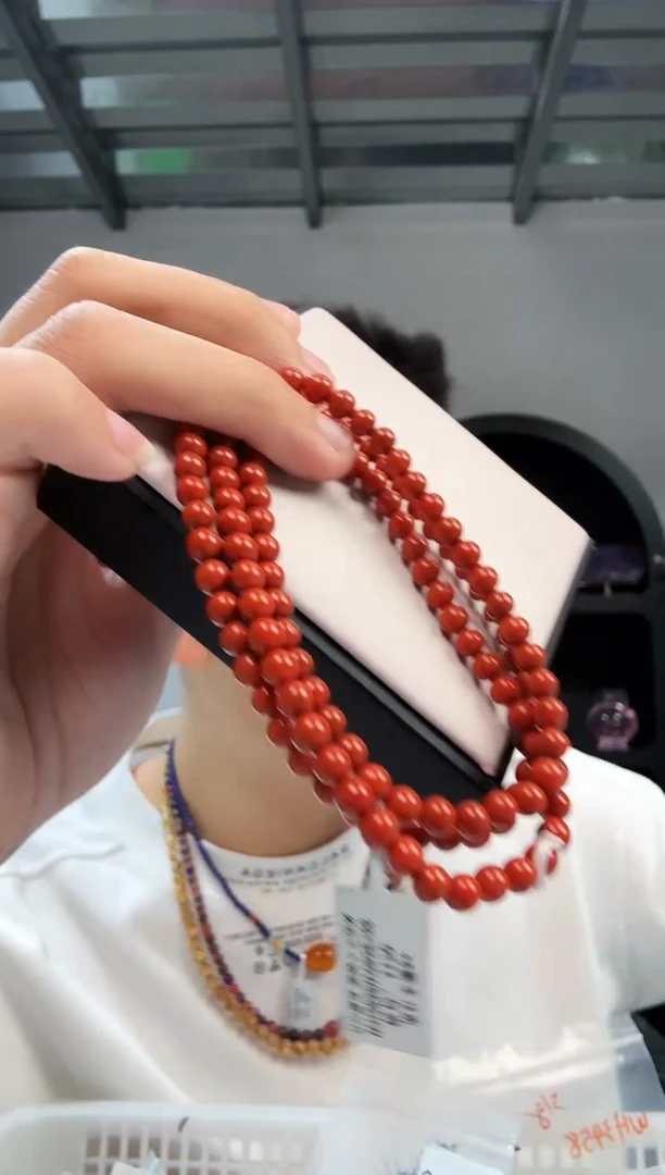 项链未镶嵌南红玛瑙晶8833 约5mm