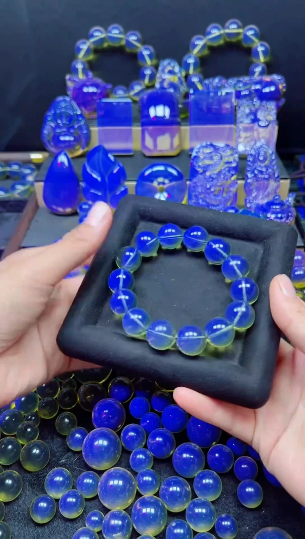 多米尼加净水蓝1m手串