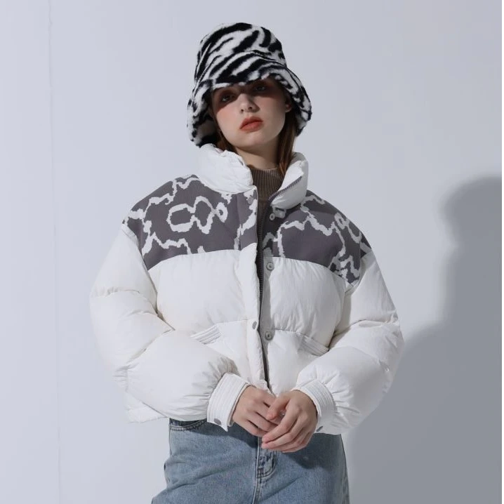 【初沫】冬季短款90白鹅绒羽绒服B711