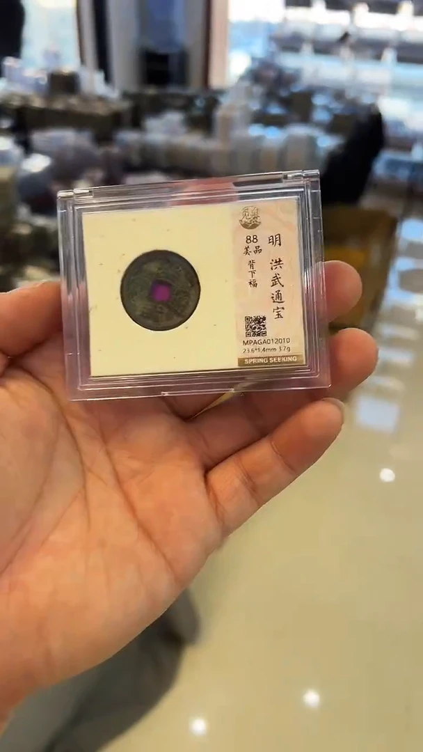 铜花***壶A772觅泉洪武通宝背下福(斐风)88分2010