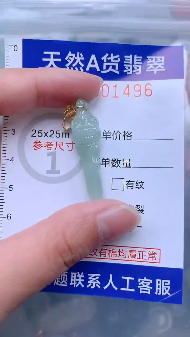 翡翠未镶嵌吊坠(不含链)1