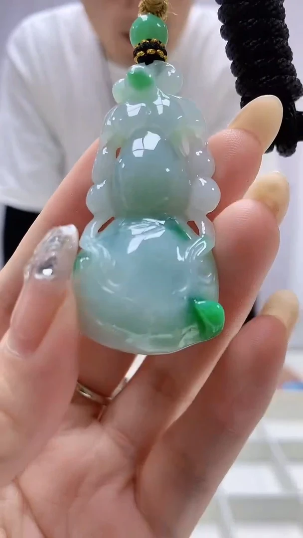 定制翡翠未镶嵌4898DD-毛货挂件89