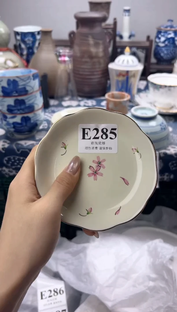瓷片春**月  E285