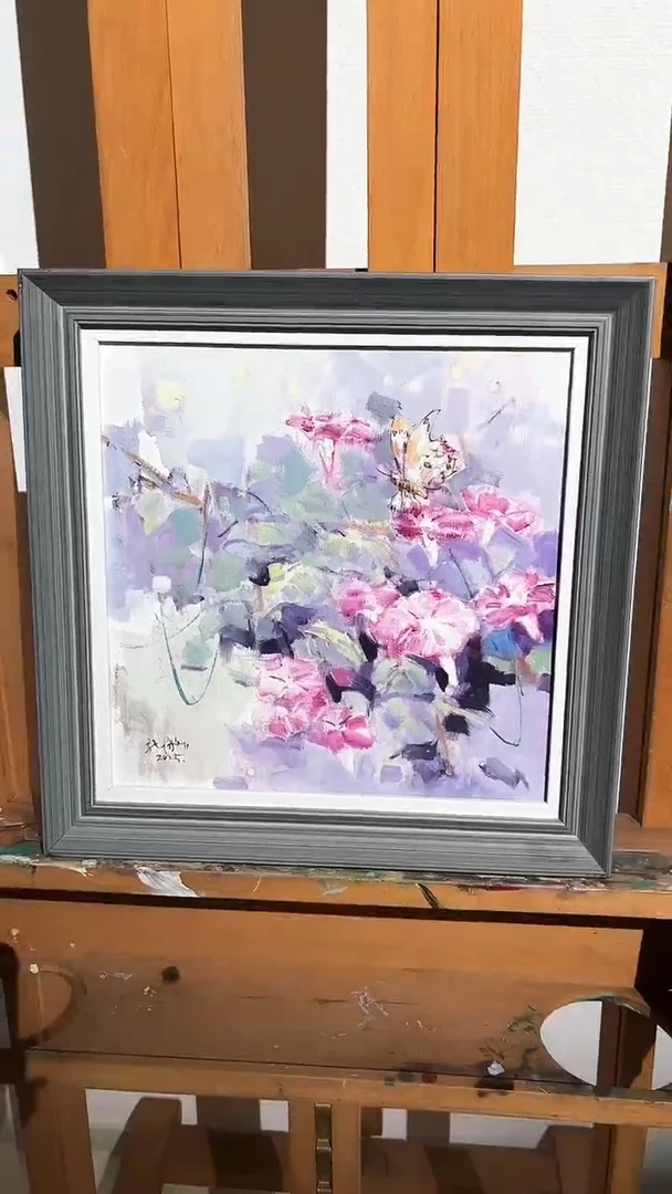 油画龙老师油画作品 带荣宝斋宁波证书 14
