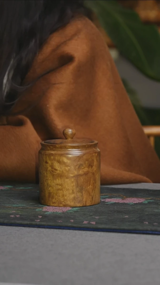 【闪购商品】5号金丝楠茶叶罐高抛