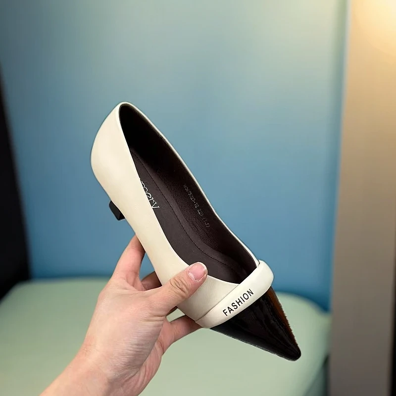 2273-F2-2-时尚百搭2025春季新款单鞋女式小皮鞋