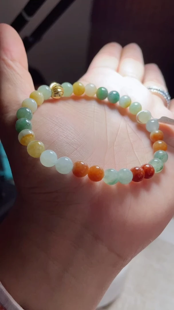 未镶嵌手链翡翠珠串