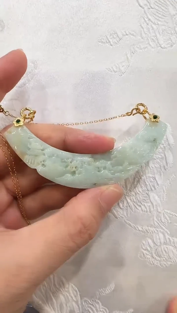 颈饰未镶嵌翡翠国风