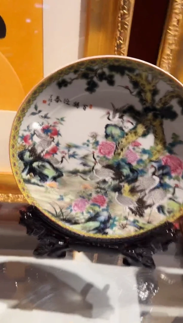 【闪购商品】摆件30白鹤迎春  正德高级精美精品