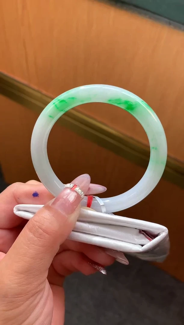 未镶嵌手镯翡翠-F66-圆条53.3