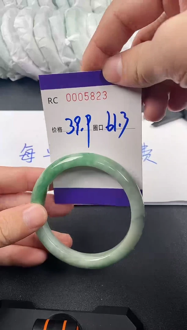 未镶嵌手镯翡翠手镯5823