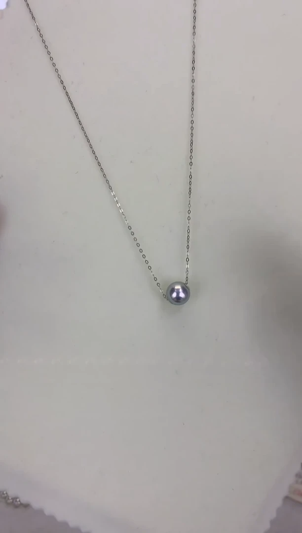 18K金镶嵌DA海水珍珠 GD064 8-8.5 真多麻路路通