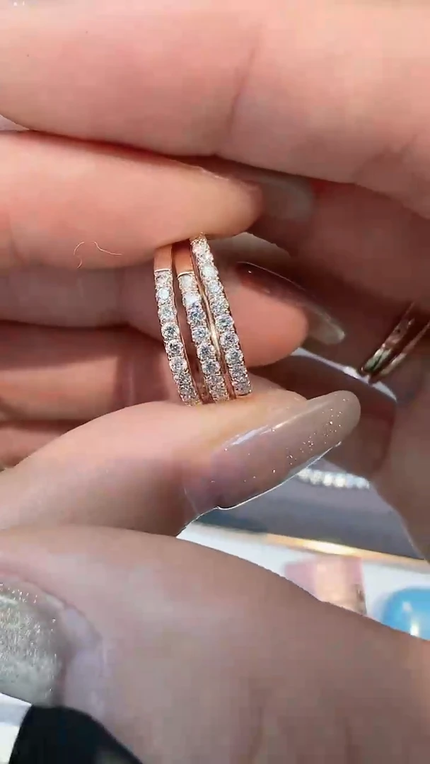 【闪购商品】钻石戒指/指环18K金镶嵌多样性发一