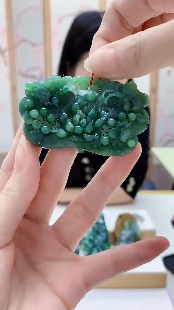 未镶嵌定制翡翠4812ry-毛货挂件127