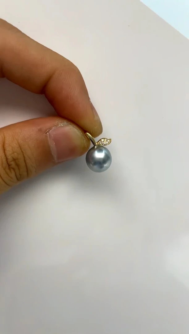 颈饰14K金镶嵌海水珍珠9-10