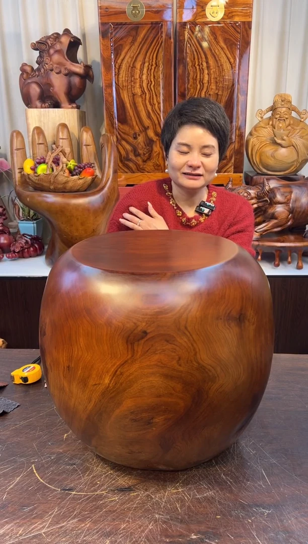 【闪购商品】稳定木黑胡桃实木创意边几