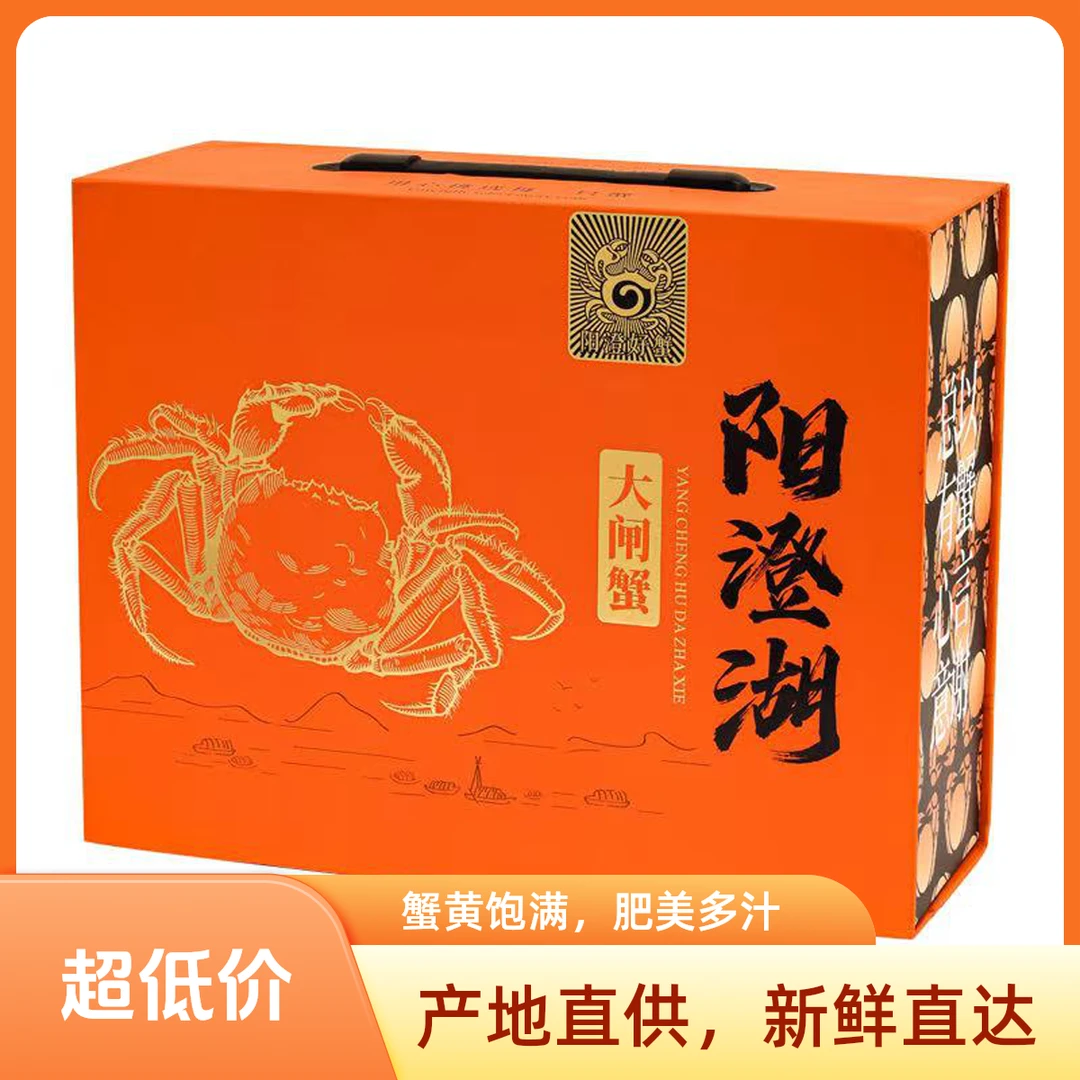 壹湖韵精品阳澄湖大闸蟹塘养全母3.5两6只8只10只装