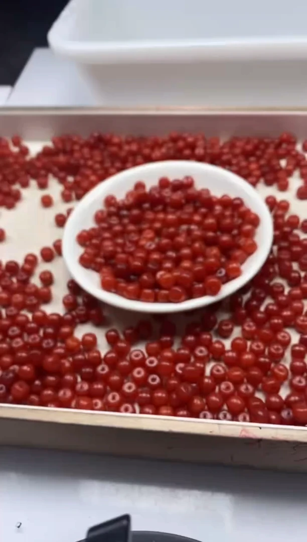 【闪购商品】玛瑙/玉髓颈饰未镶嵌w2255满肉南红老型8*7mm*20颗