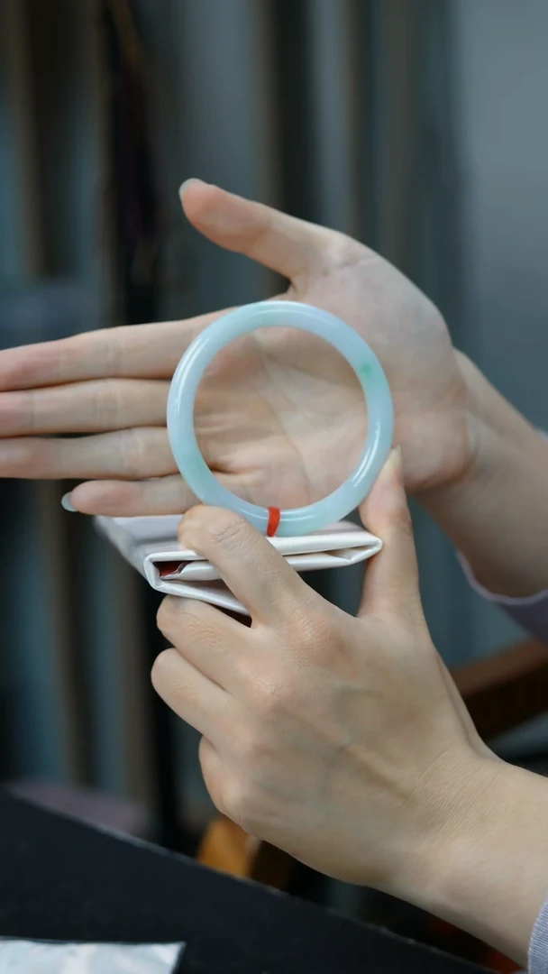 未镶嵌手镯翡翠37号-58.5圆条/MY/3