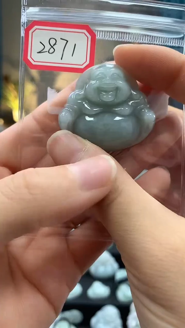 颈饰未镶嵌翡翠佛公2871