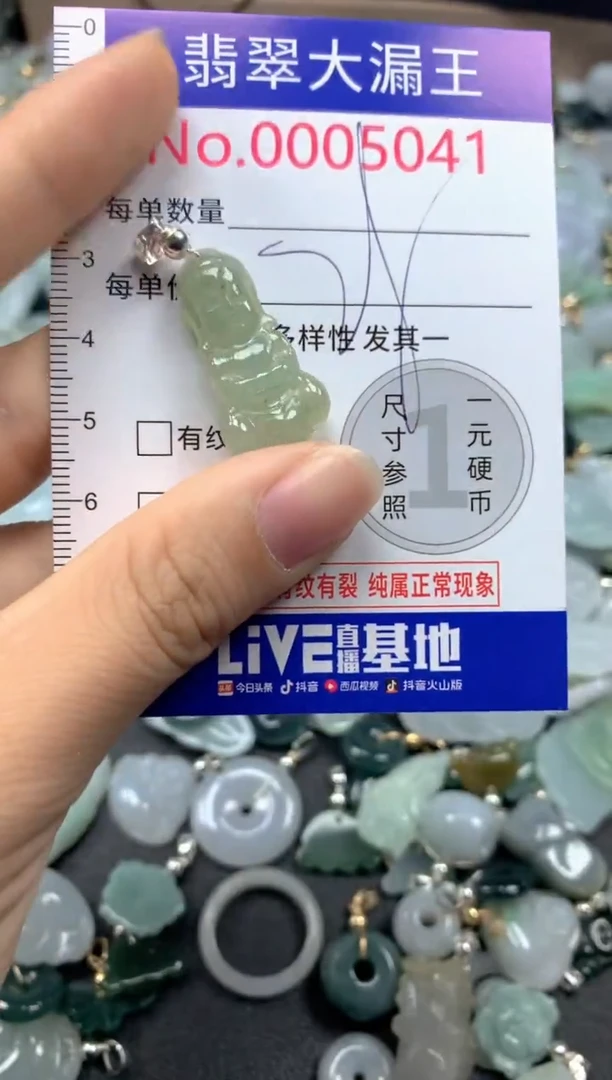 翡翠未镶嵌吊坠(不含链)5041