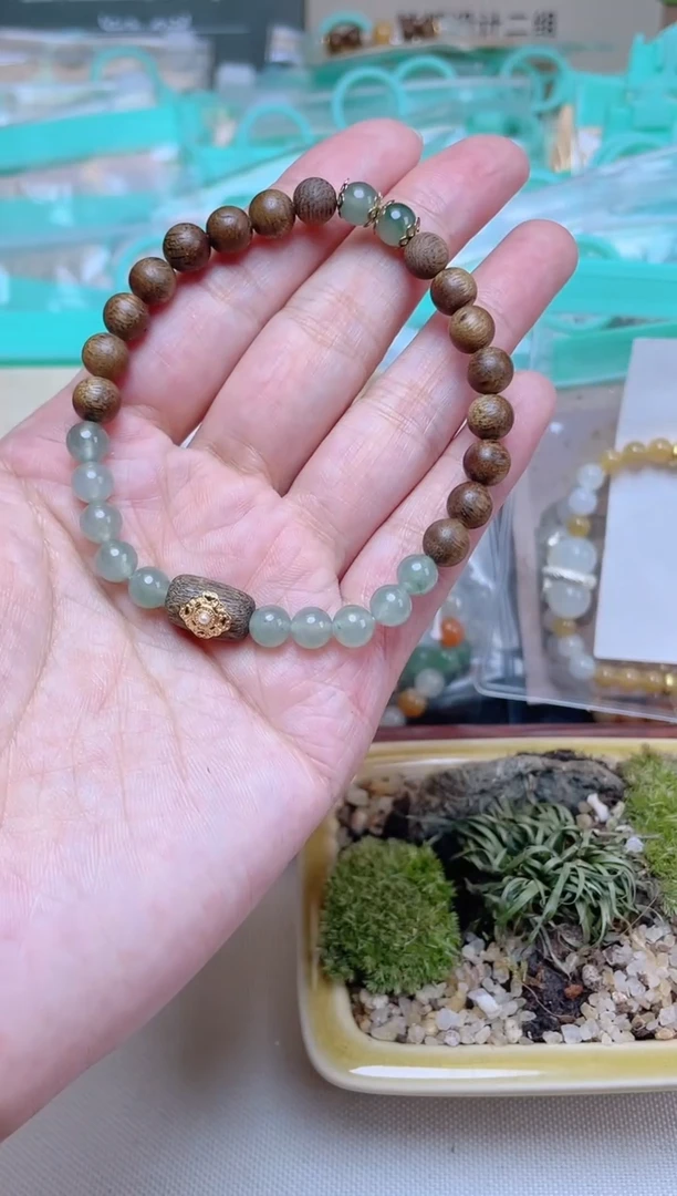 手串翡翠未镶嵌 珠串