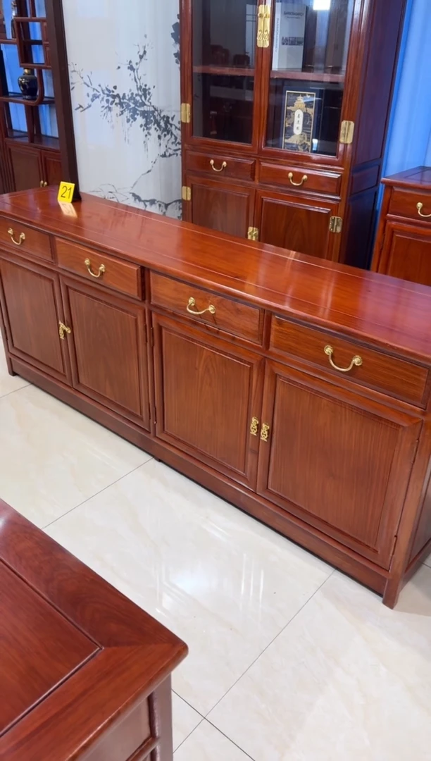 花梨木类柜类家具198*40*80餐边柜刺猬紫檀