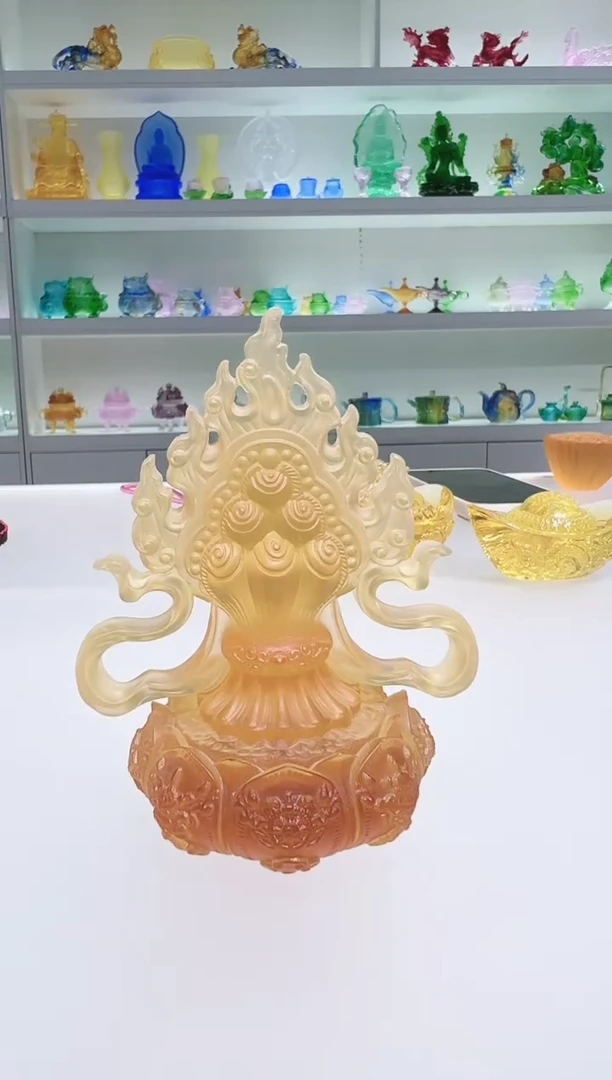 手工艺品琉璃古法琉璃七镇宝