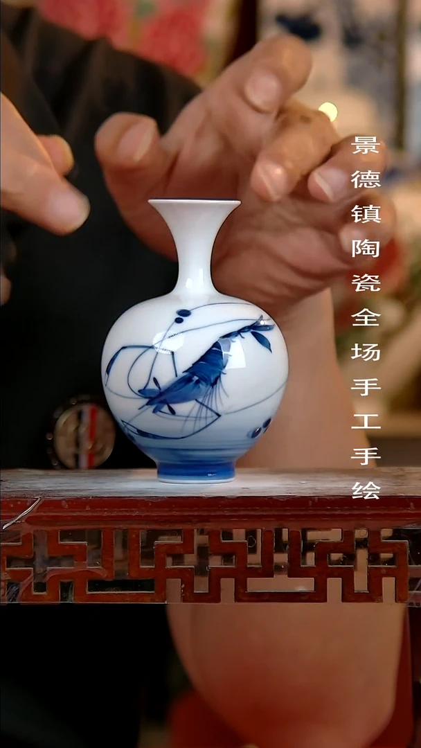 摆件景德镇陶瓷 手工手绘