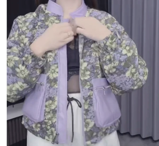 2025夏季新款网红同款洋气减龄外套休闲印花m-X0SD