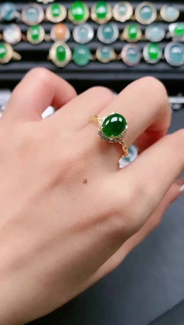 【闪购商品】翡翠戒指银S925镶嵌11111111