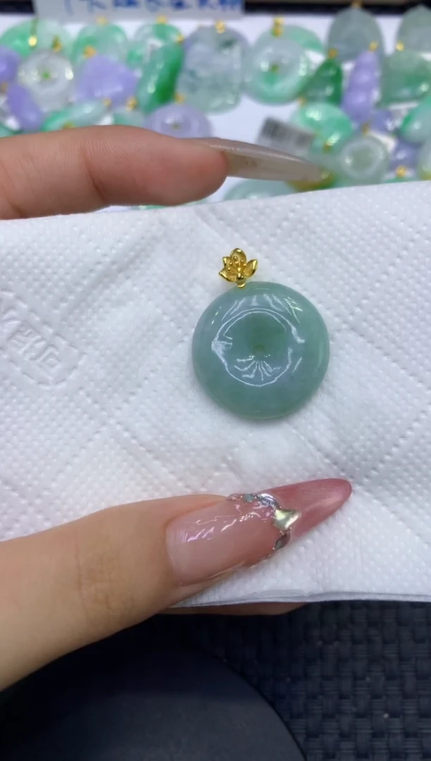 颈饰未镶嵌翡翠天然缅甸A货翡翠