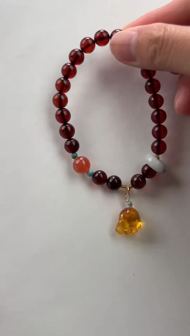 未镶嵌琥珀手链多样性拍一发一