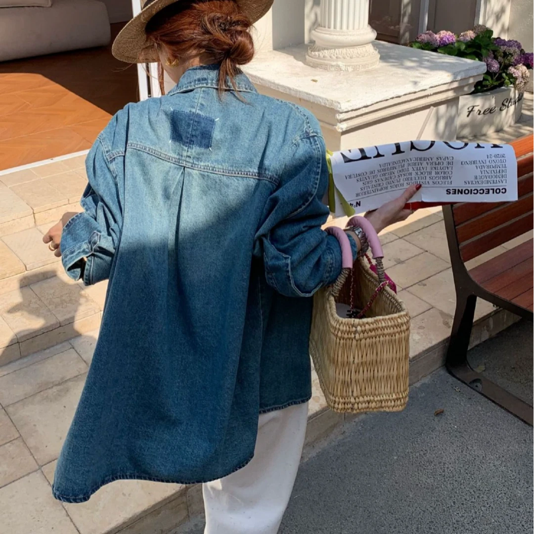 外套春秋牛仔时尚百搭宽松休闲韩版设计感