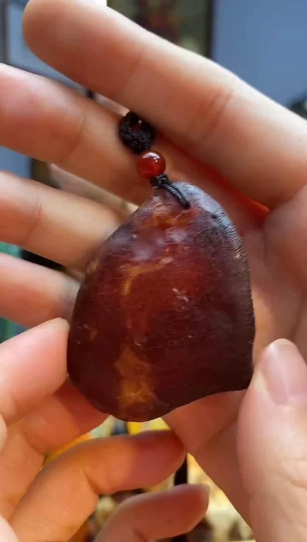琥珀颈饰未镶嵌吊坠