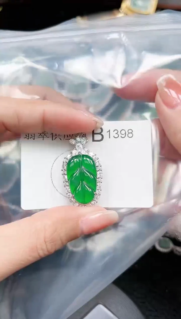 【闪购商品】翡翠颈饰未镶嵌1398赠皮绳