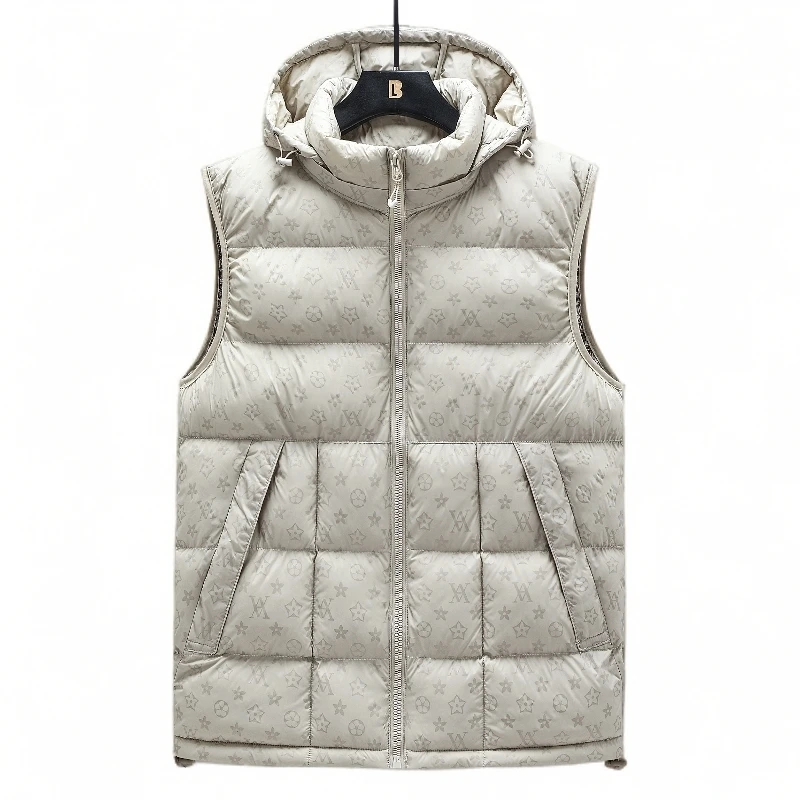 【男女同款】免烫休闲连帽纯色侧缝插袋宽松型塞丝棉加厚马甲青少年