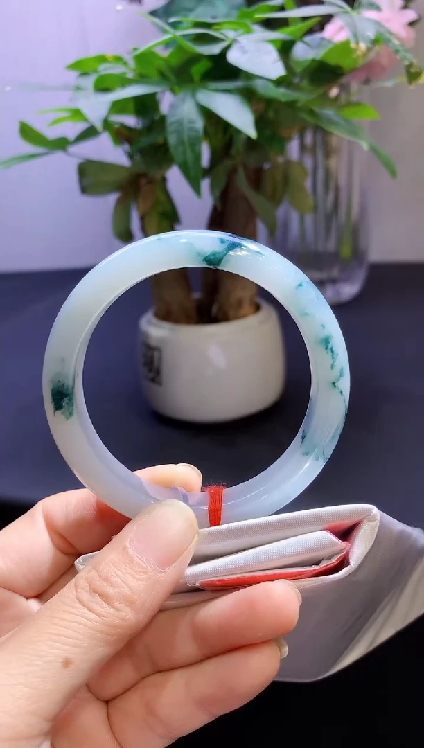 未镶嵌手镯翡翠强推!翡翠手镯圈口56.4-t 78