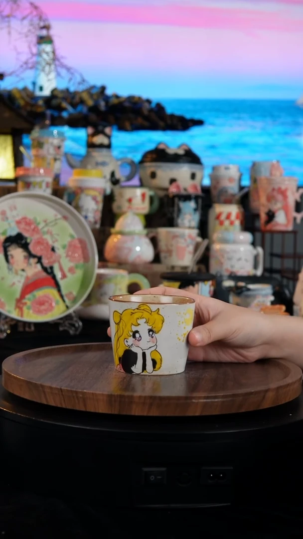 陶瓷便携款手工手绘景德镇陶瓷