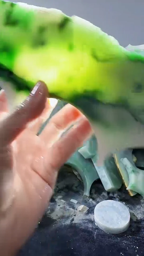 裸石翡翠缅甸翡翠A货文640