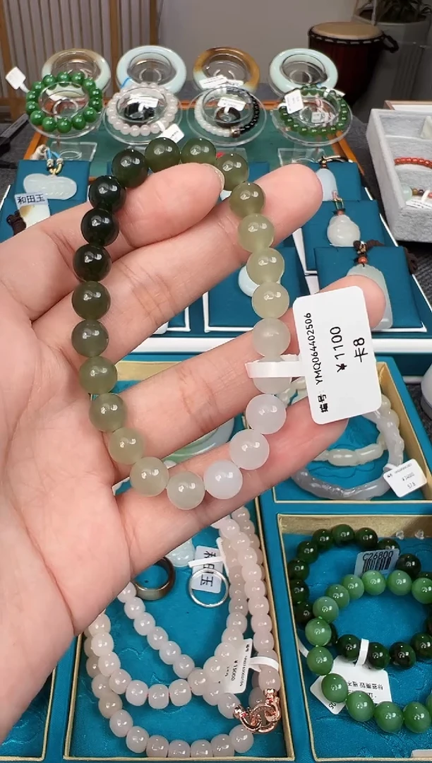 和田玉未镶嵌颈饰手串 8 YMQ