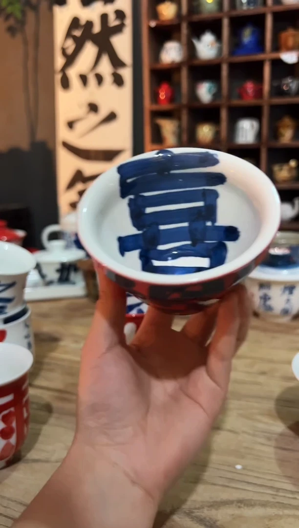 观云听雨原创手绘茶具