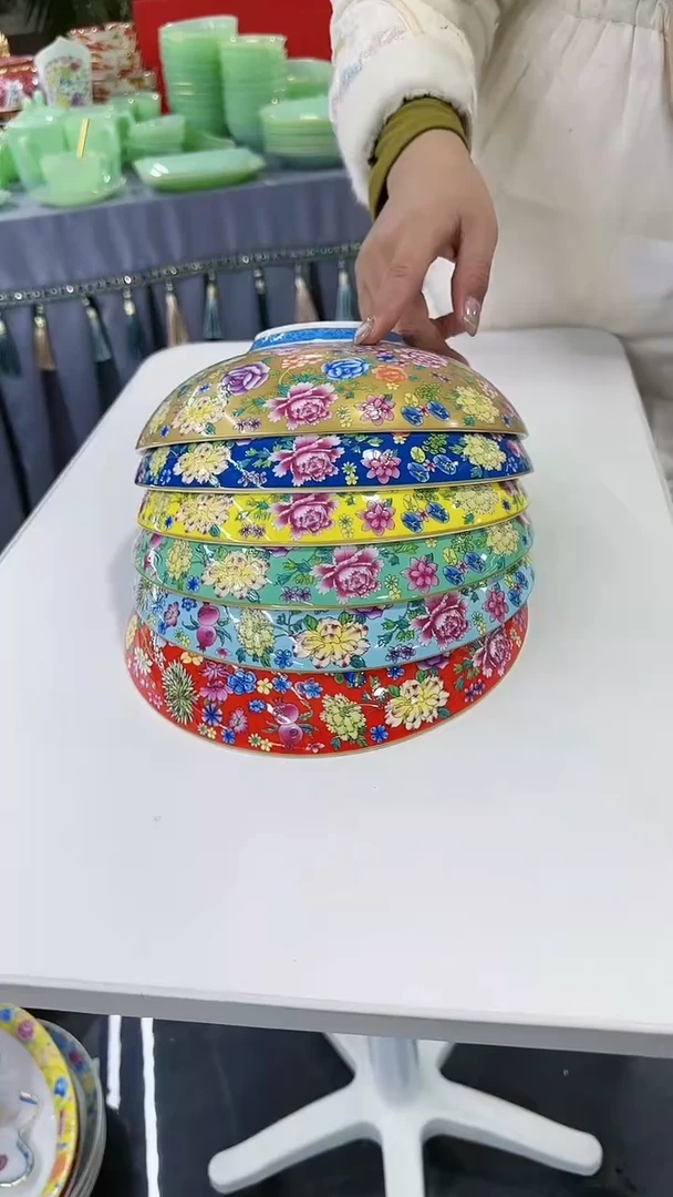 【闪购商品】瓷片8英寸元宝盘6个景德镇陶瓷