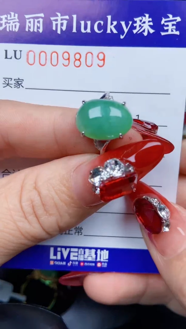 【闪购商品】翡翠颈饰银S925镶嵌9809