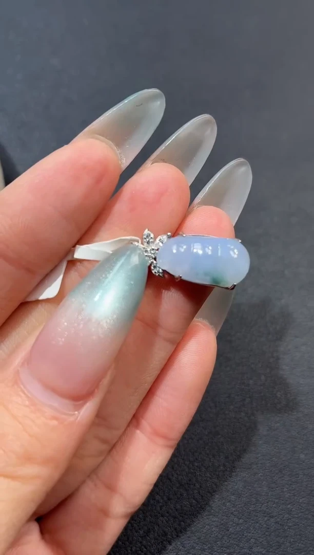 吊坠(不含链)银S925镶嵌翡翠吊坠