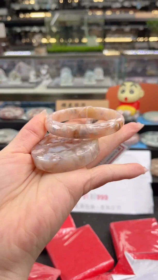 未镶嵌手镯石英质玉56圈口 （赠品镯心）342690