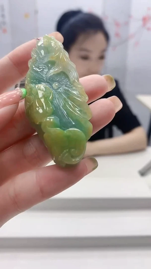未镶嵌定制翡翠5160ry-毛货挂件8