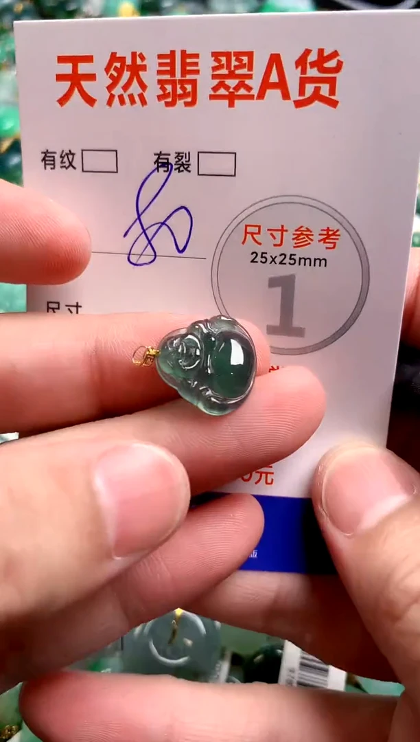 翡翠18K金镶嵌颈饰24001919