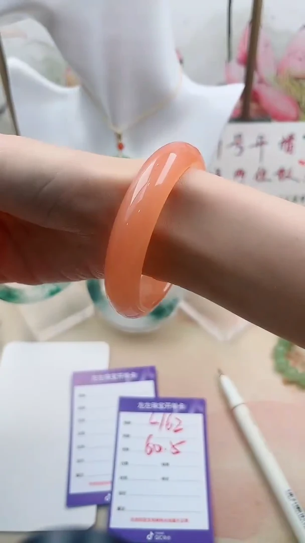 石英质玉手镯未镶嵌L162微色差60.5mm